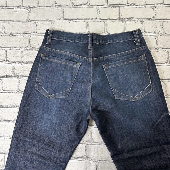 PD & C Denim Slim Straight Jeans Lof of 2 Mens 32x29 Blue 5-Pocket Dark Wash - Picture 10 of 14